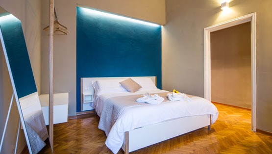 Residence Visacci Florence - Room Blue - Deluxe room with balcony