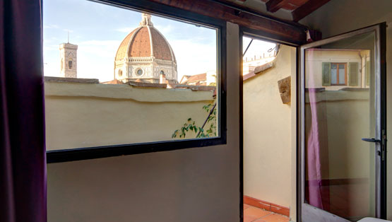 Residence Visacci Firenze - Camera Green - Junior Suite con terrazza