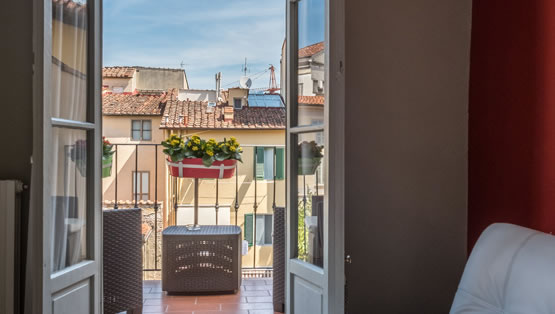 Residence Visacci Florence - Room Red - Suite with balcony