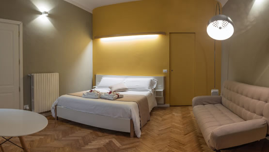 Residence Visacci Firenze - Camera Yellow - Deluxe family room